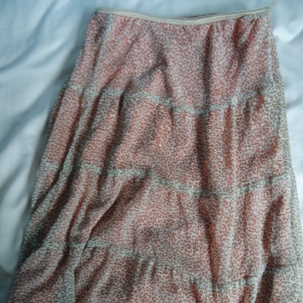 **FREE WITH PURCHASE** girl's size large cheetah print layered skirt